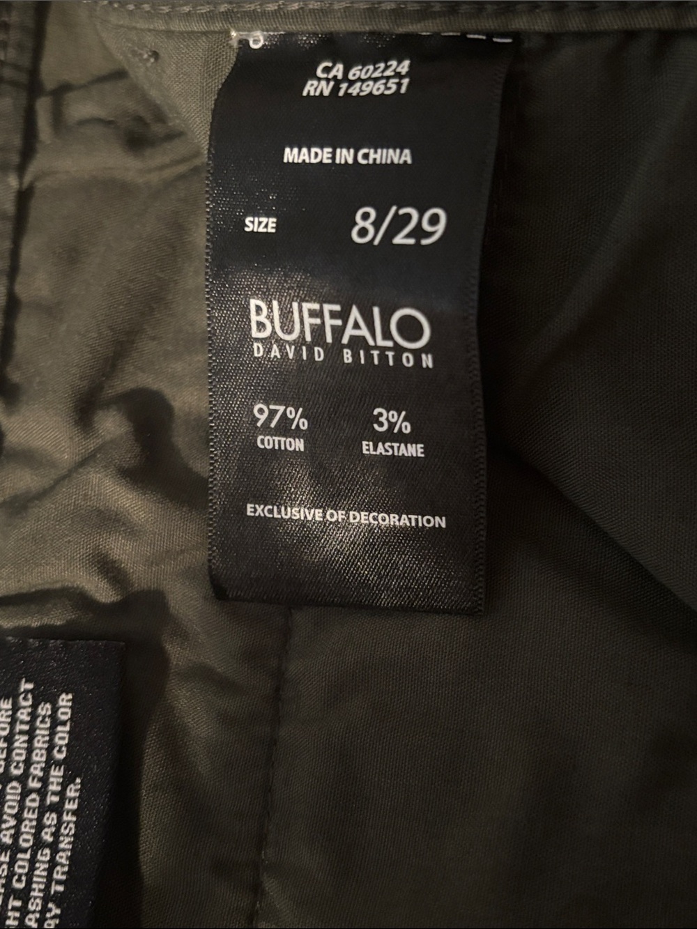 NWOT! Buffalo by David Bitton Women’s Olive Camo Utility Pants Size 8 - Picture 5 of 7